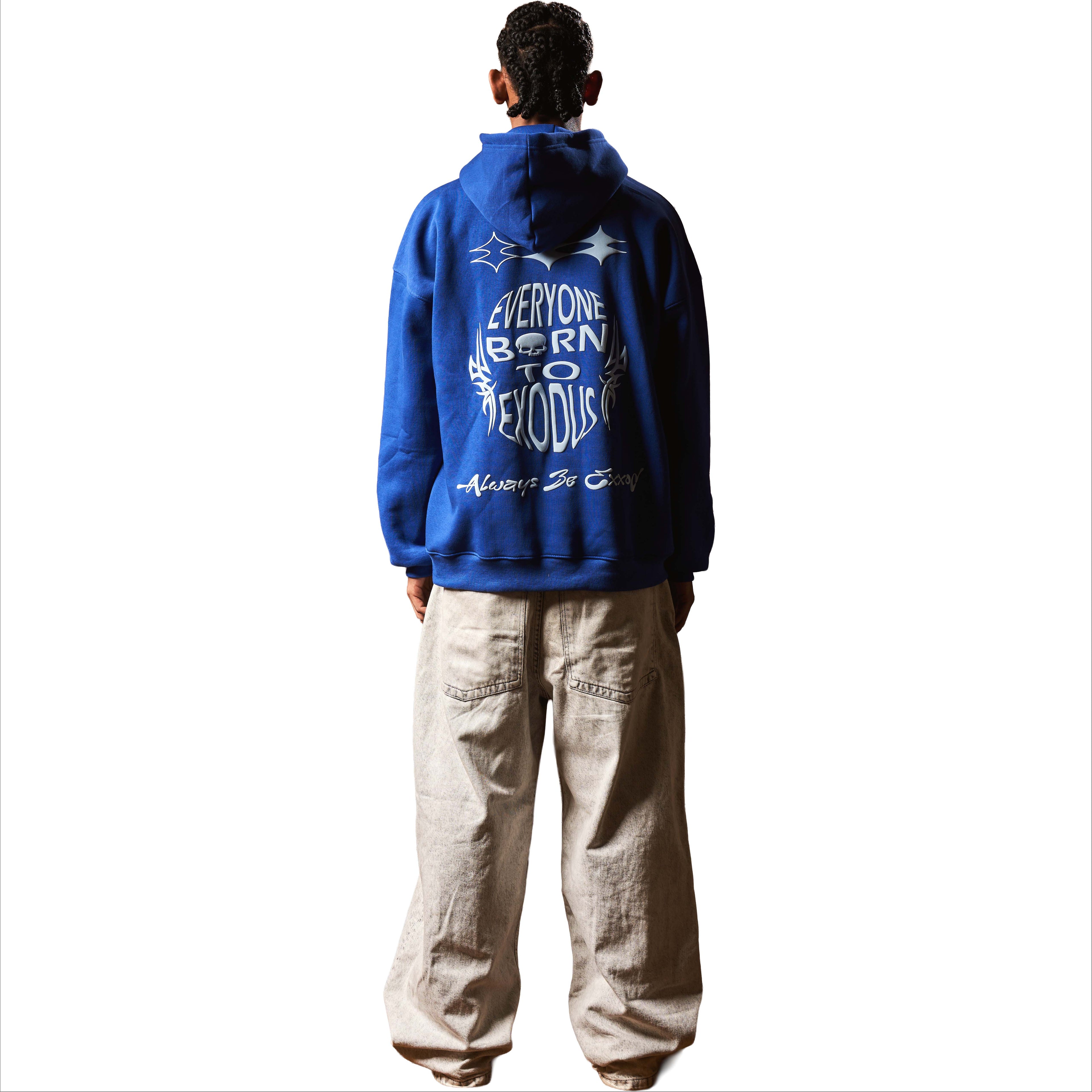 BLUE EXODUS HOODIE