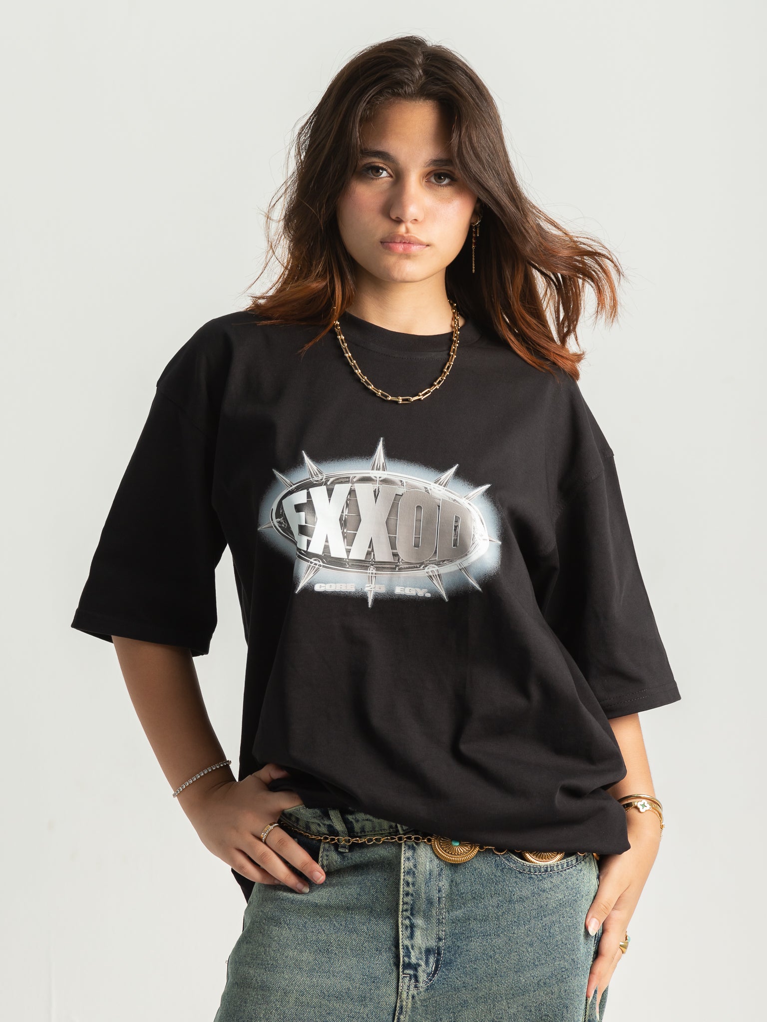 EXXOD Core Collection Oversized T-Shirt – Black