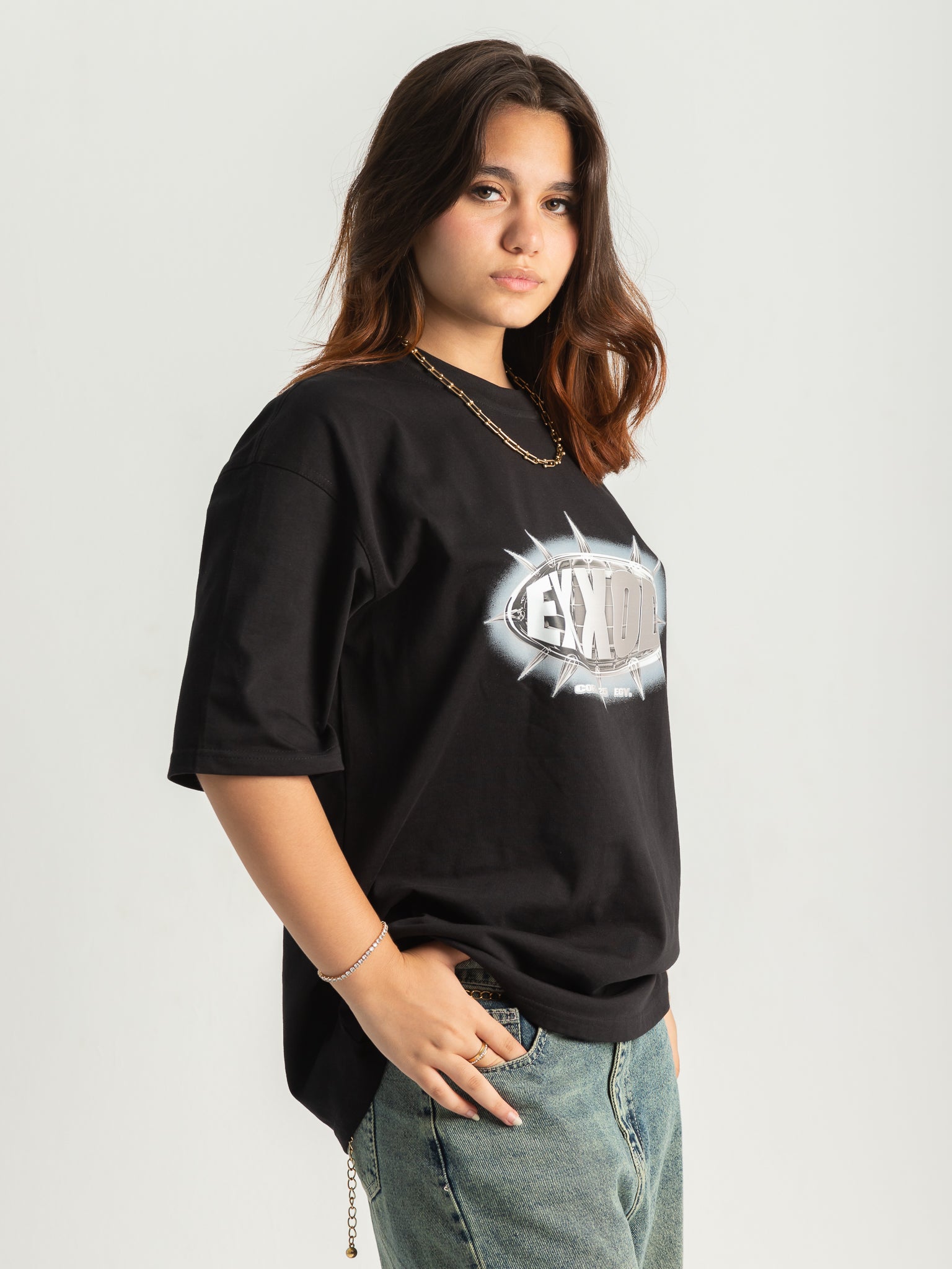 EXXOD Core Collection Oversized T-Shirt – Black