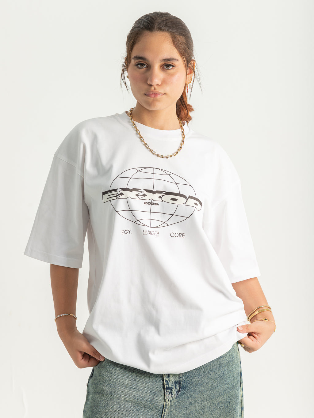 EXXOD Core Collection Oversized T-Shirt – White