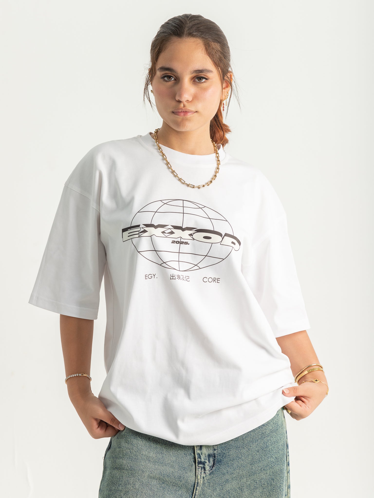 EXXOD Core Collection Oversized T-Shirt – White