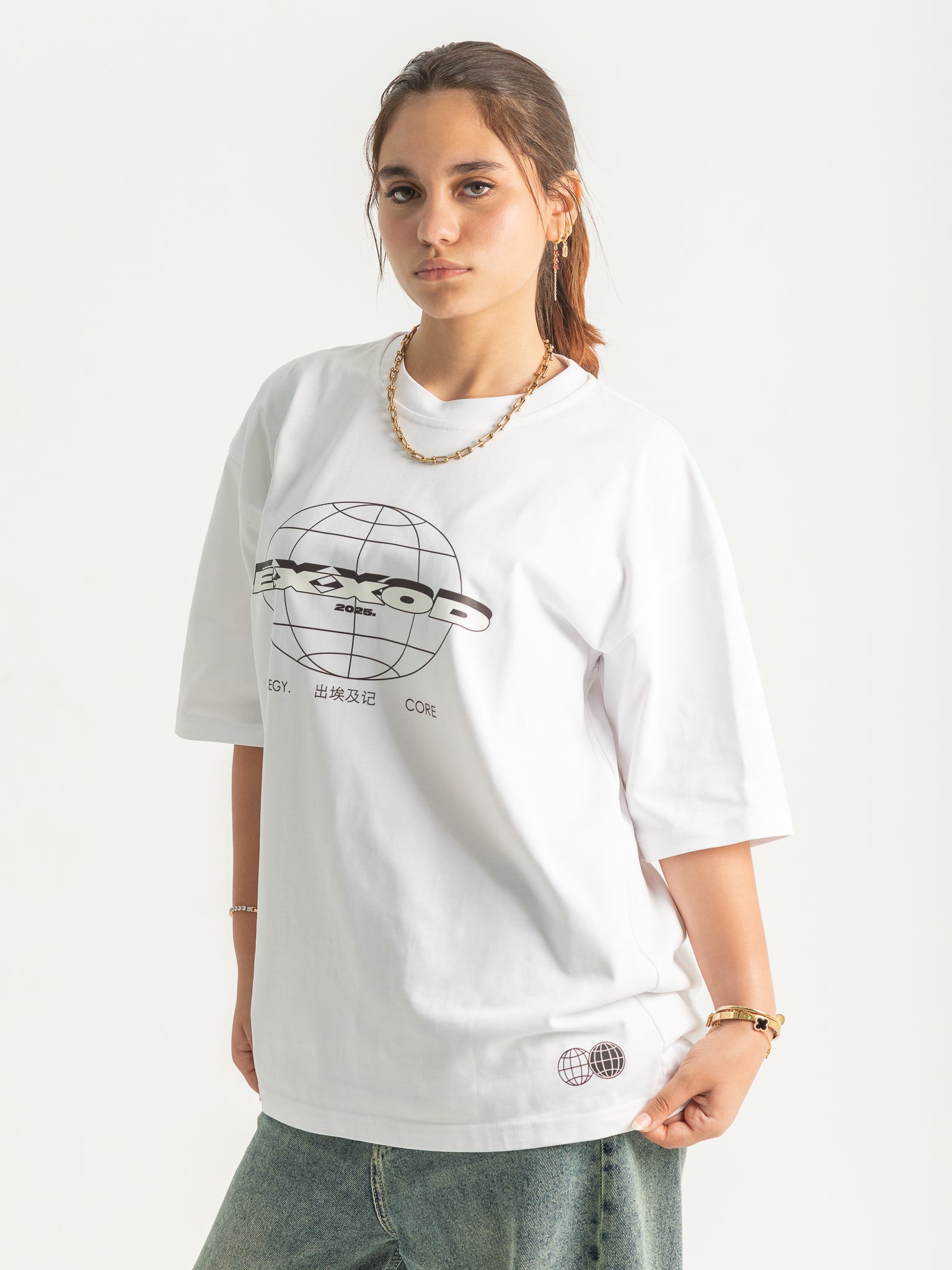 EXXOD Core Collection Oversized T-Shirt – White